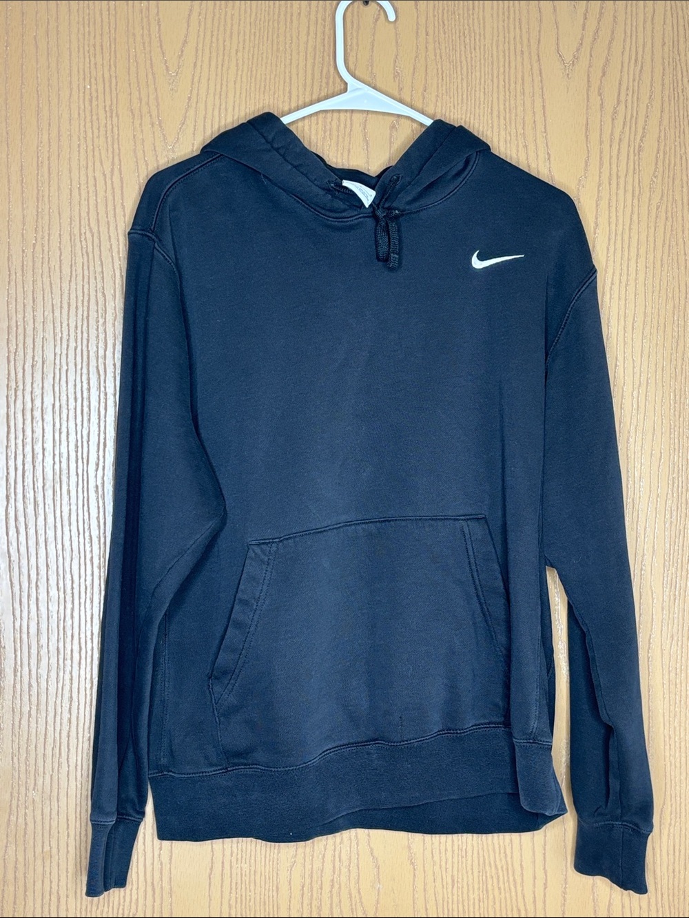 Nike Black Hoodie with White Swoosh